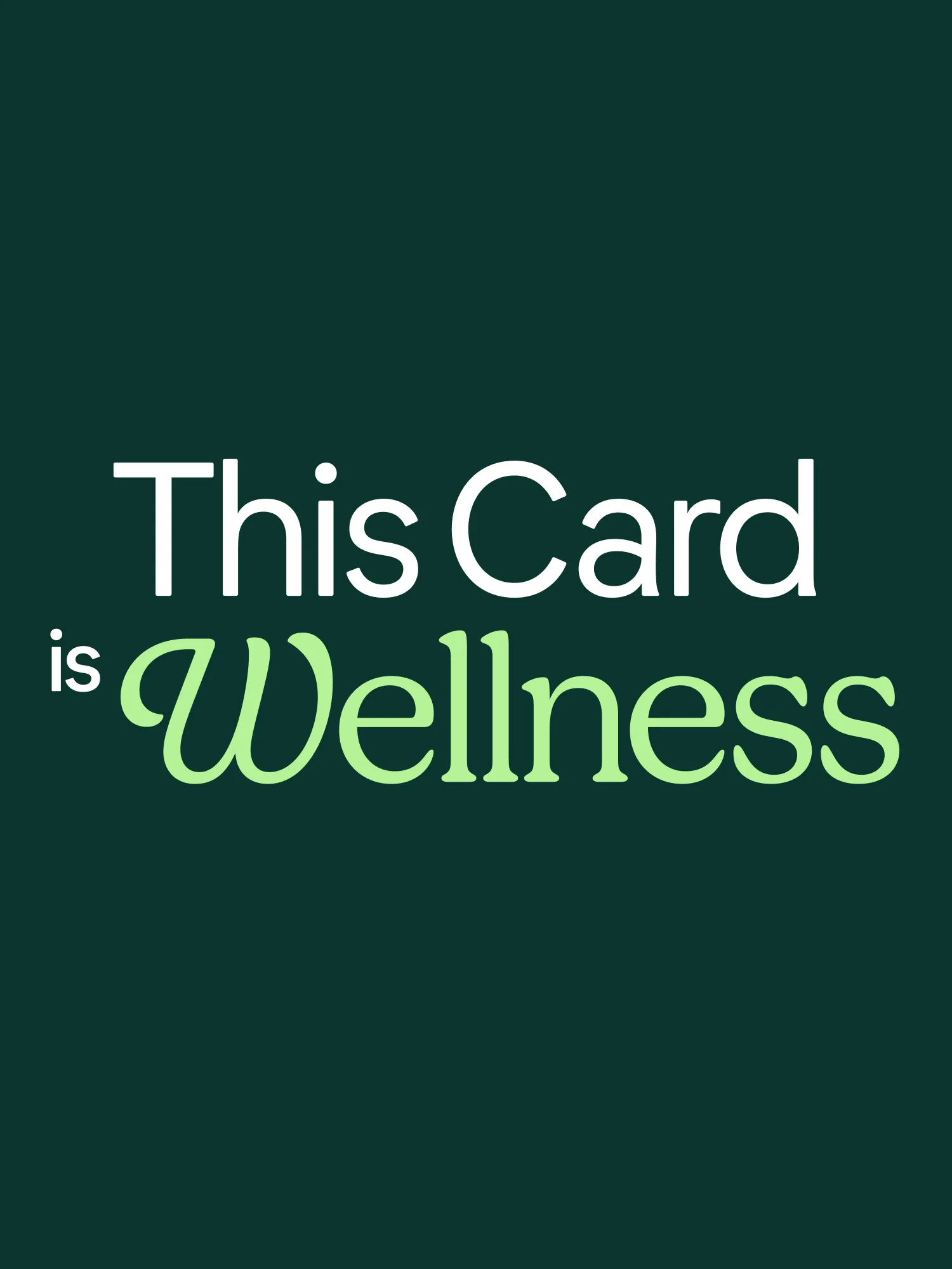 “What’s in your Wellness Bag?” typography on dark green.